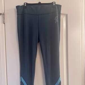 Peloton XXL Performance Leggings Colorblock Mesh Athletic Tights